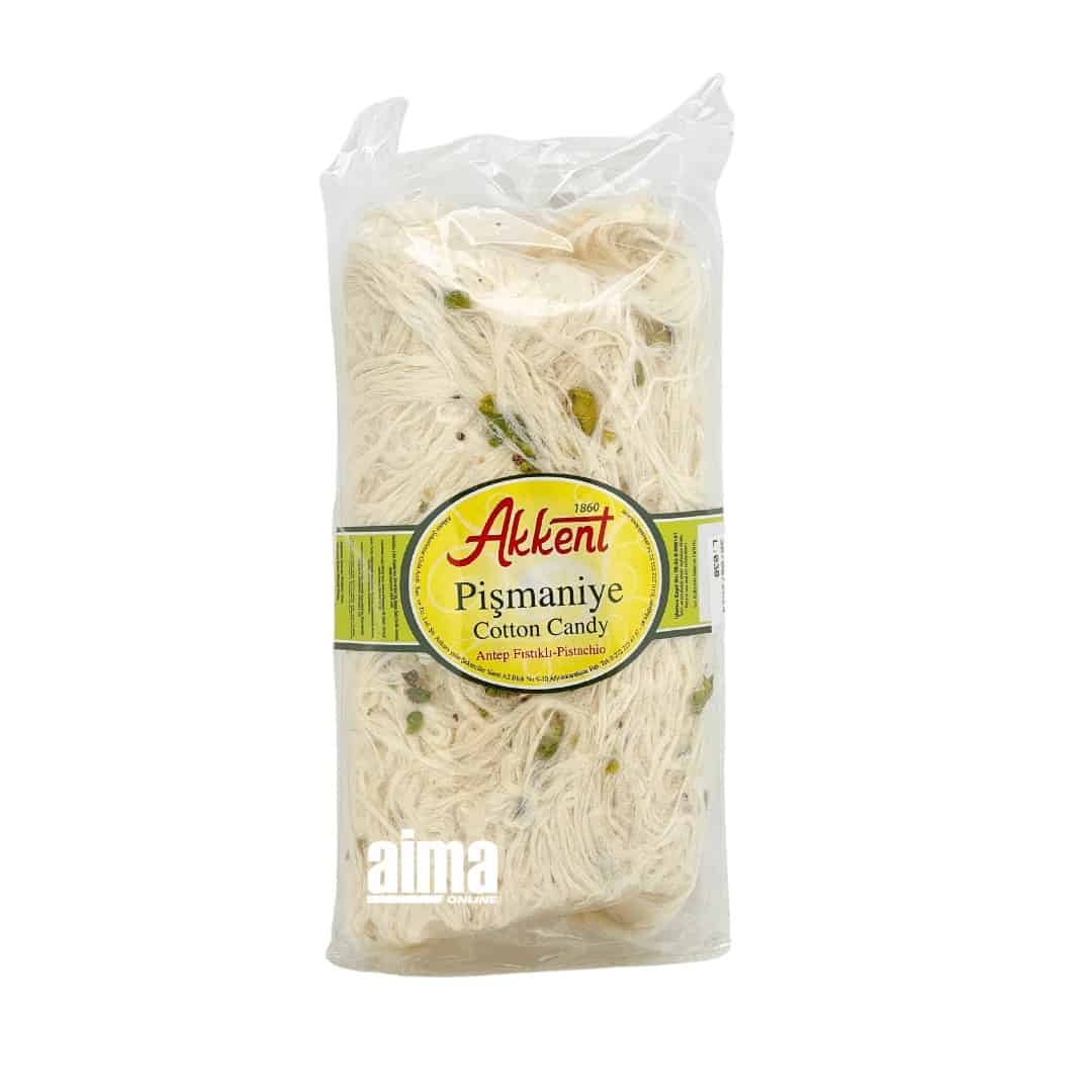 Akkent Fistikli Pismaniye - Türkische Zuckerwatte mit Pistazien 250g