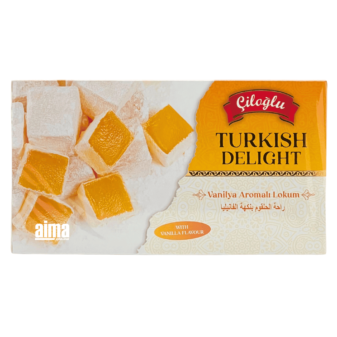 Ciloglu Turkish Delight mit Vanillen Aroma 300g