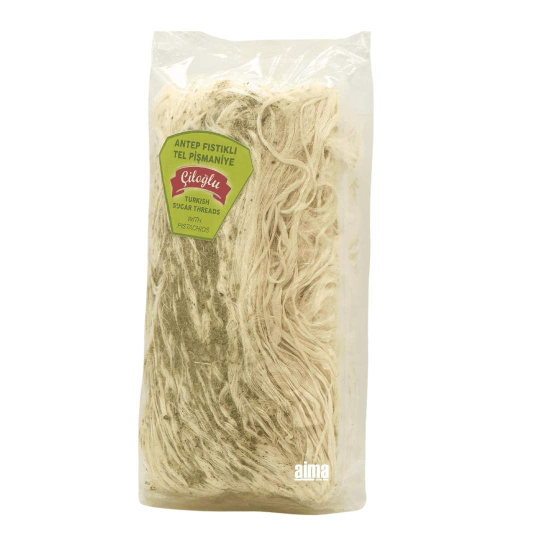 Ciloglu Tel Pismaniye – Türkische Zuckerwatte mit Pistazien  250g