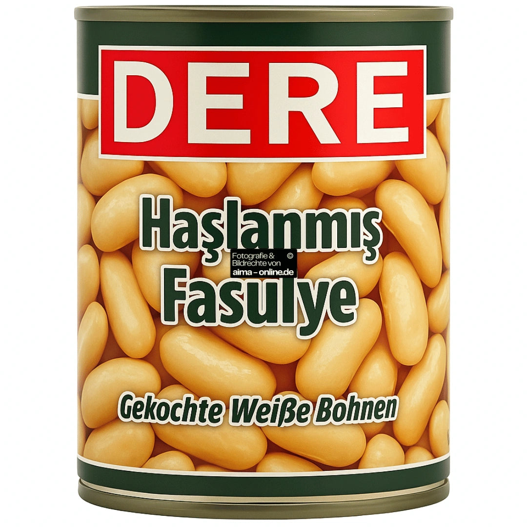 Dere - Gekochte Weiße Bohnen, Haslanmis Fasulye 800g