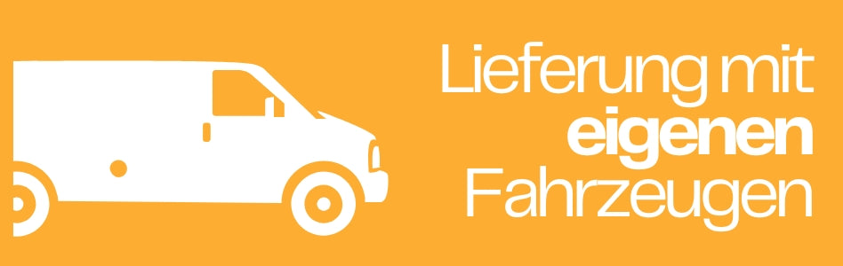 Lieferung mit eigenen Fahrzeugen