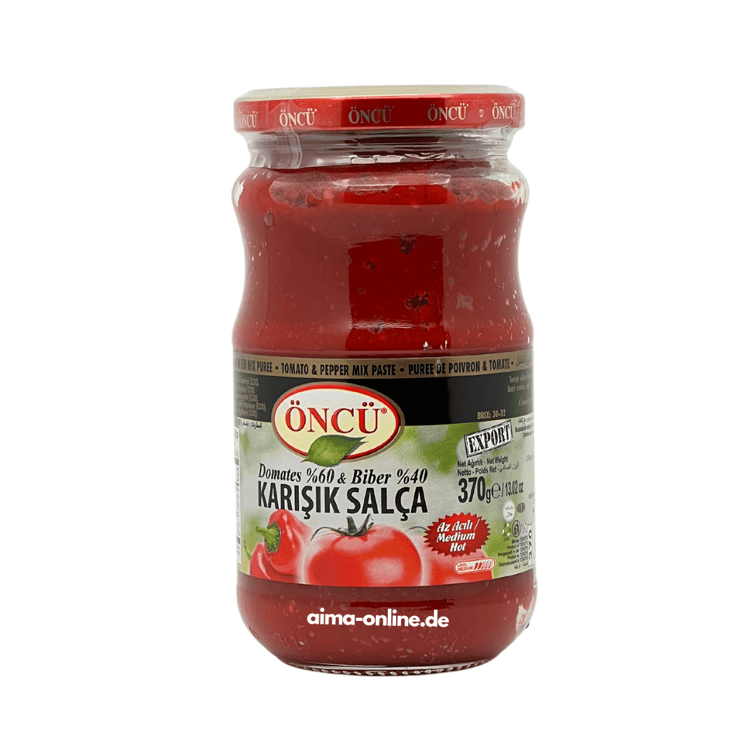 Öncü Karisik Salca - Gemischtes Tomaten- und Paprikamark 370g