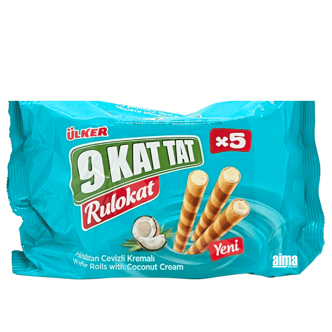 Ülker 9 Kat Tat Rulokat Waffel Rolls mit Kokosnusscreme 150g