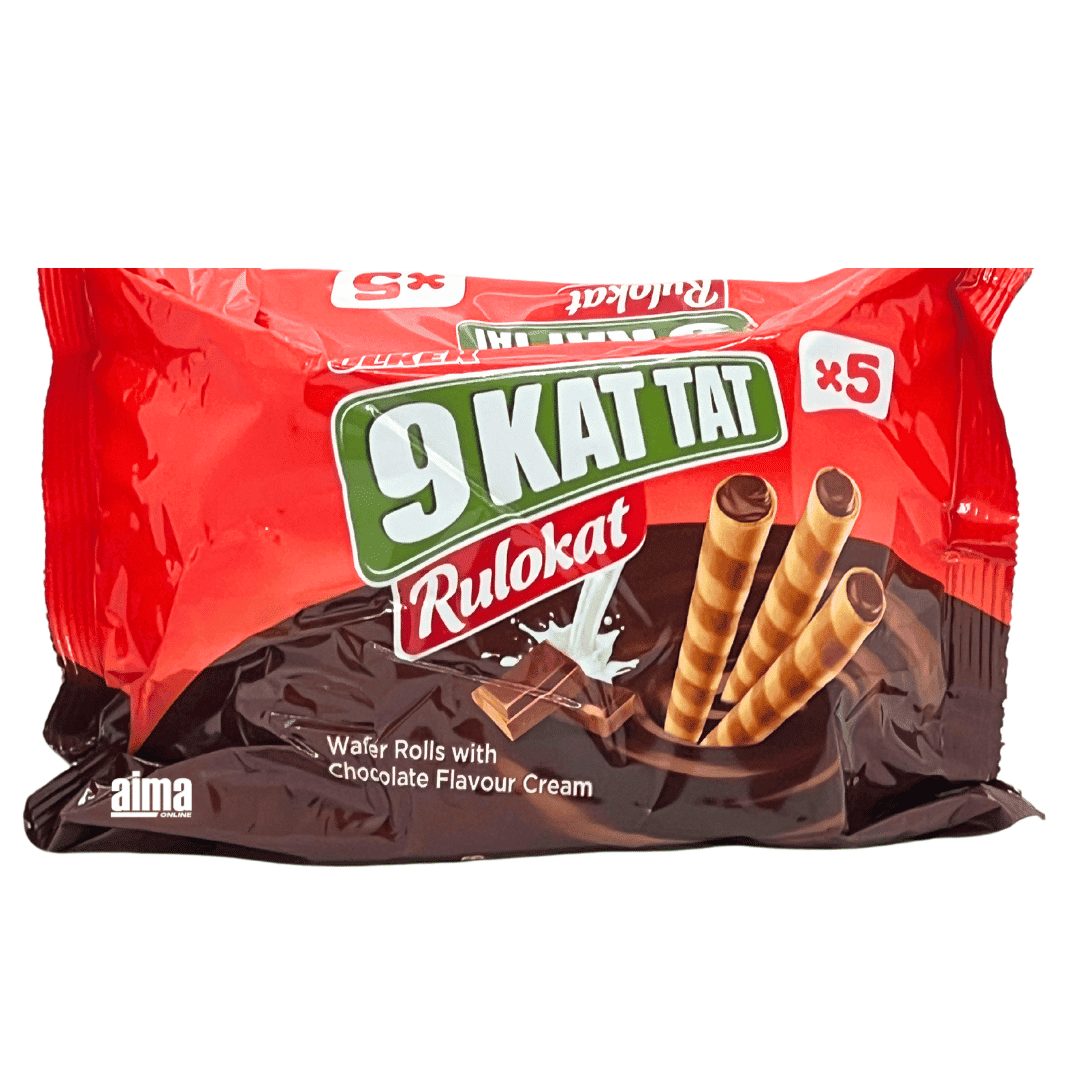 Ülker 9 Kat Tat Rulokat Chocolate, Waffelröllchen mit cremiger Schokoladenfüllung 150g