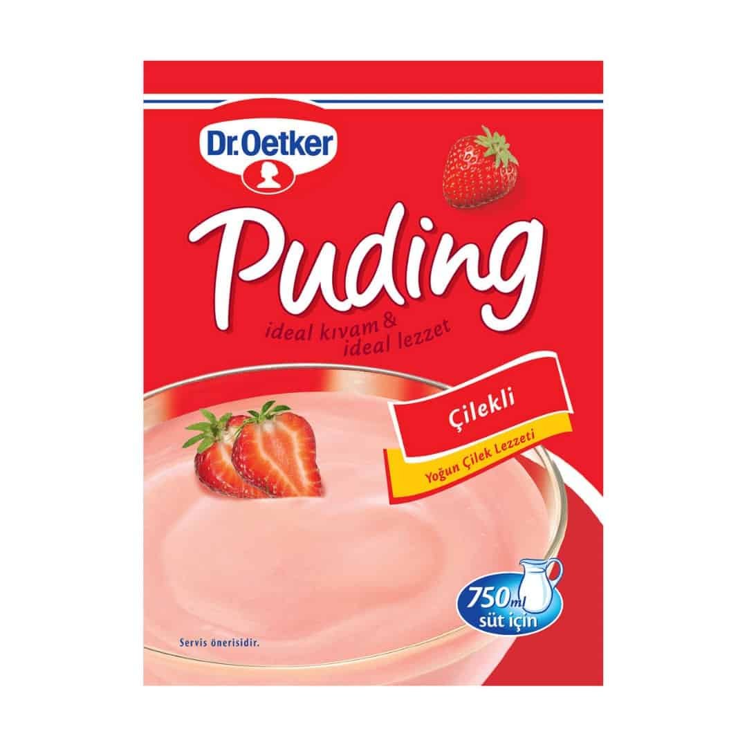 Dr. Oetker Cilekli Puding - Pudding mit Erdbeergeschmack 120g