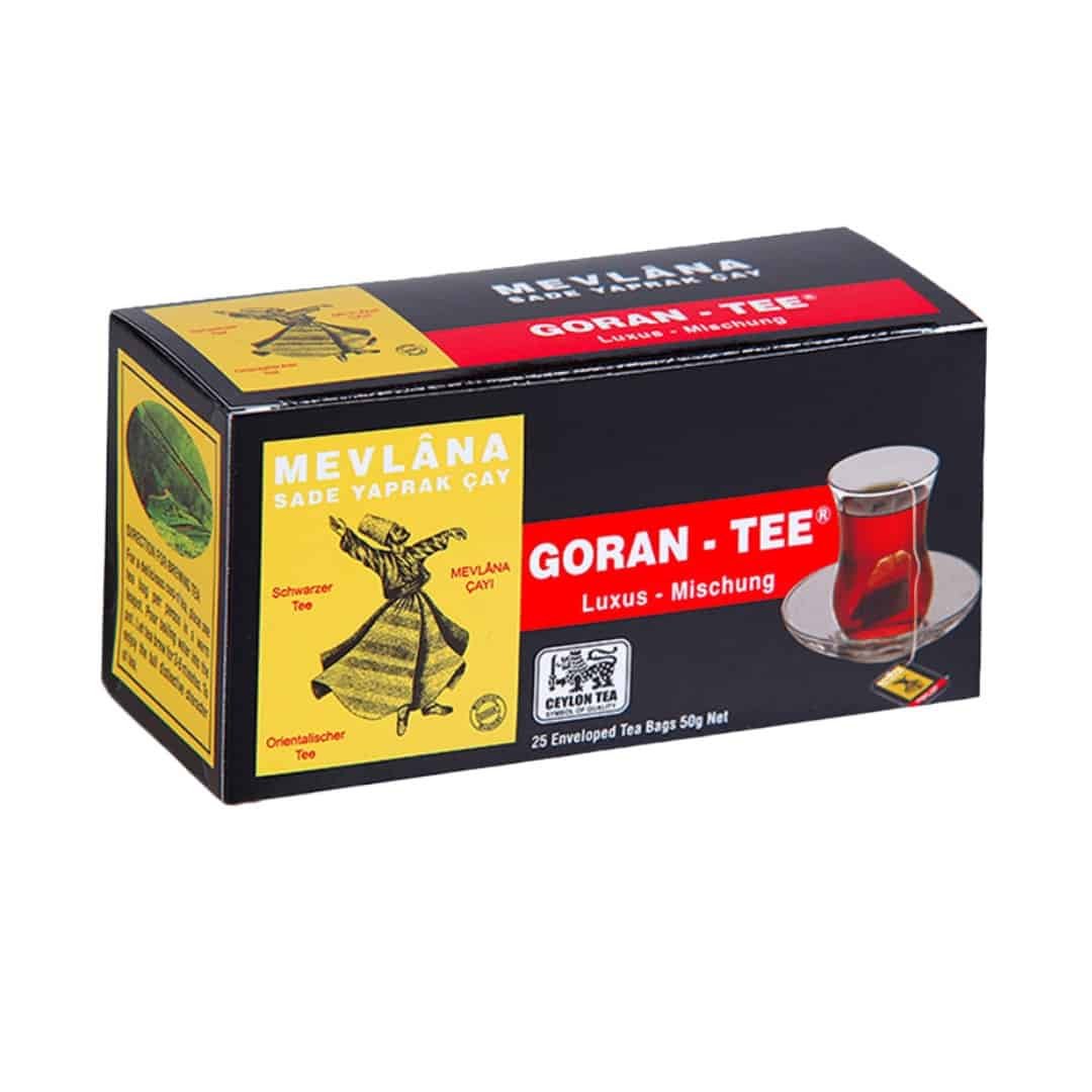 Mevlana Goran Tee Schwarzer Tee mit Bergamotte - Siyah Cay 25 Beutel