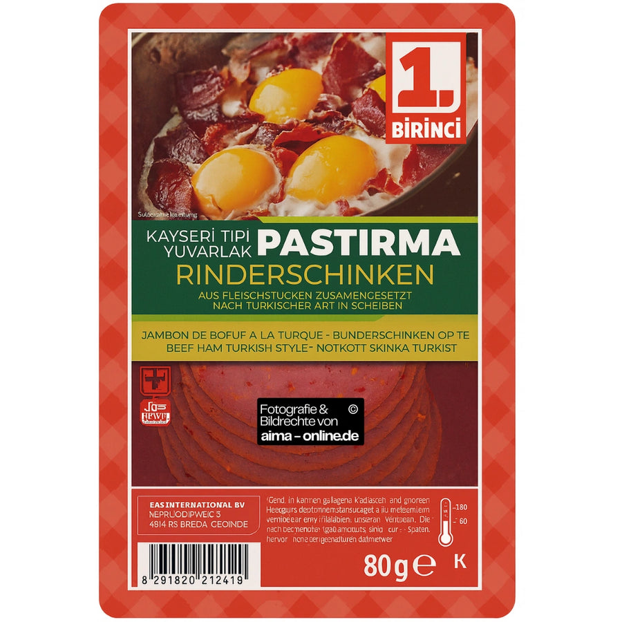1.Birinci - Rinderschinken, Pastirma 80g