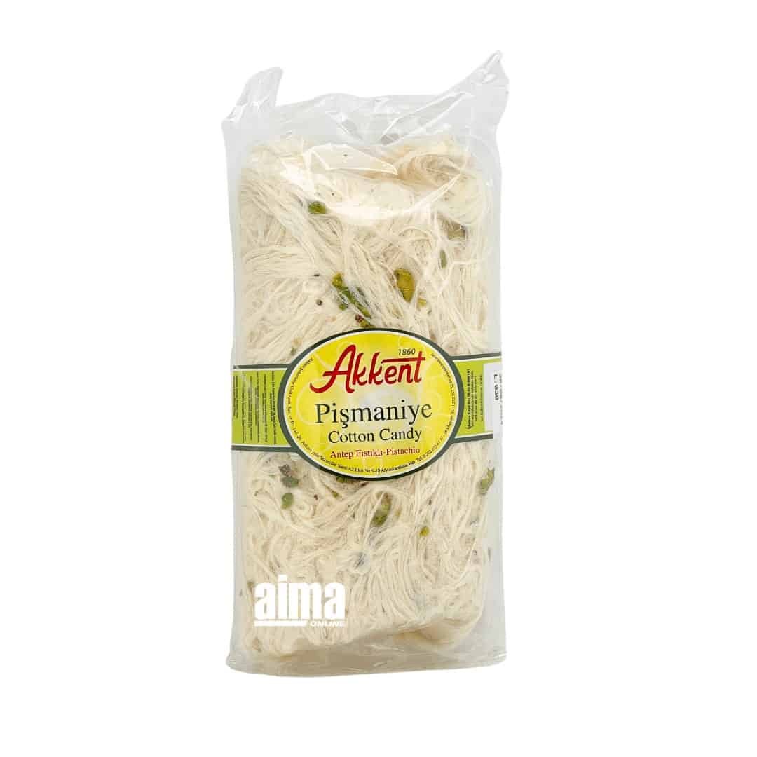 Akkent Fıstıklı Pismaniye - Antep fıstıklı Türk pamuk şekeri 250gr