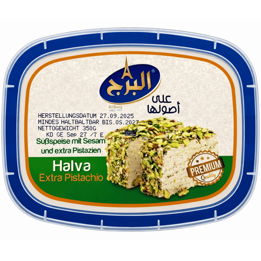 AlBurj - Halva mit Extra Pistazien, Sesam-Süßspeise 350g