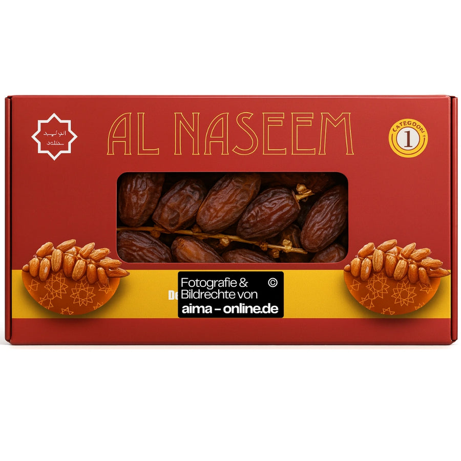 Al Naseem - Deglet Nour Datteln auf Zweig (Branched) 1000g