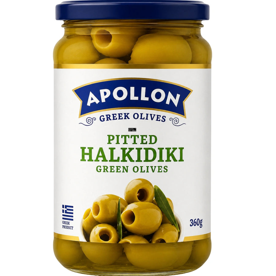 Apollon - Griechische Halkidiki-Oliven ohne Stein 190g