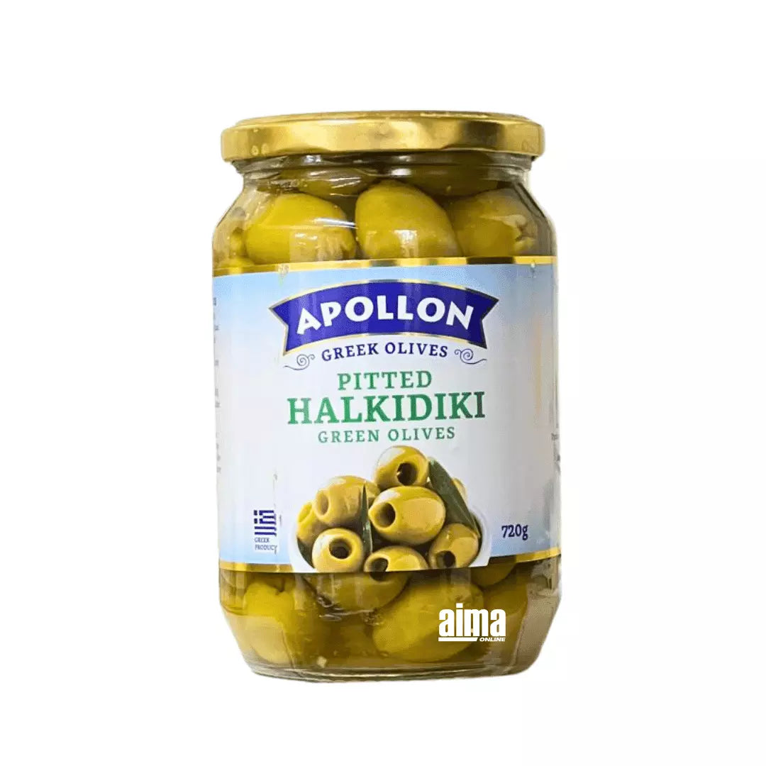 Apollon Halkidiki Grüne Oliven (entsteint) - Yesil Zeytin (çekirdeksiz) 720g