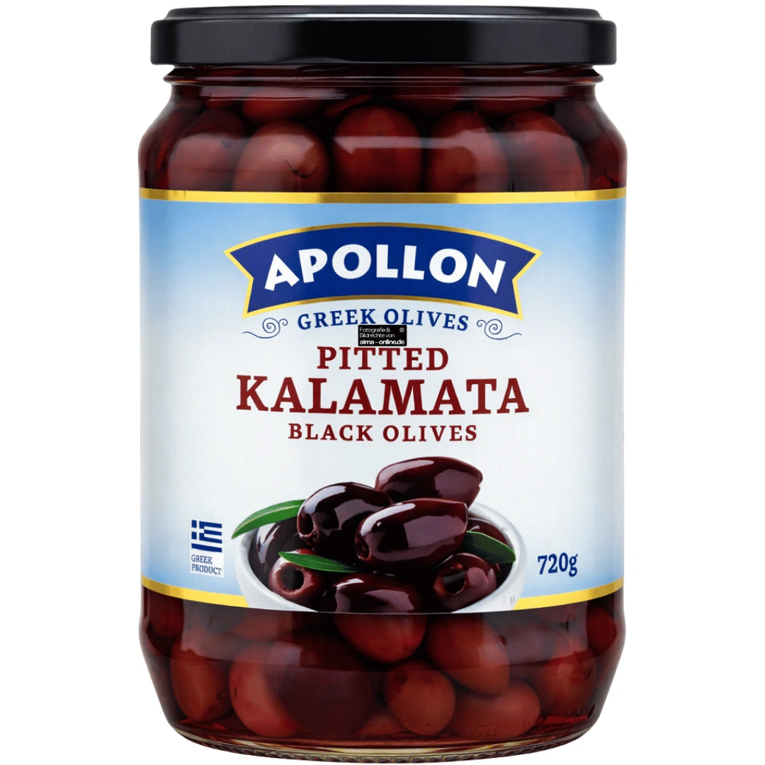 Apollon – Kalamata Siyah Zeytin, Kalamata Schwarze Oliven 720g