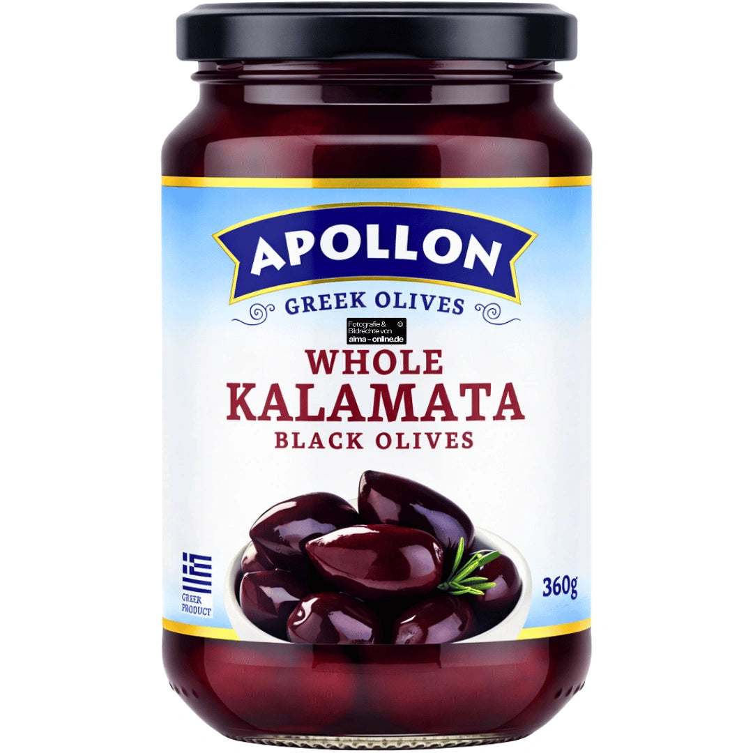 Apollon - Kalamata Siyah Zeytin, Schwarze Oliven 360g