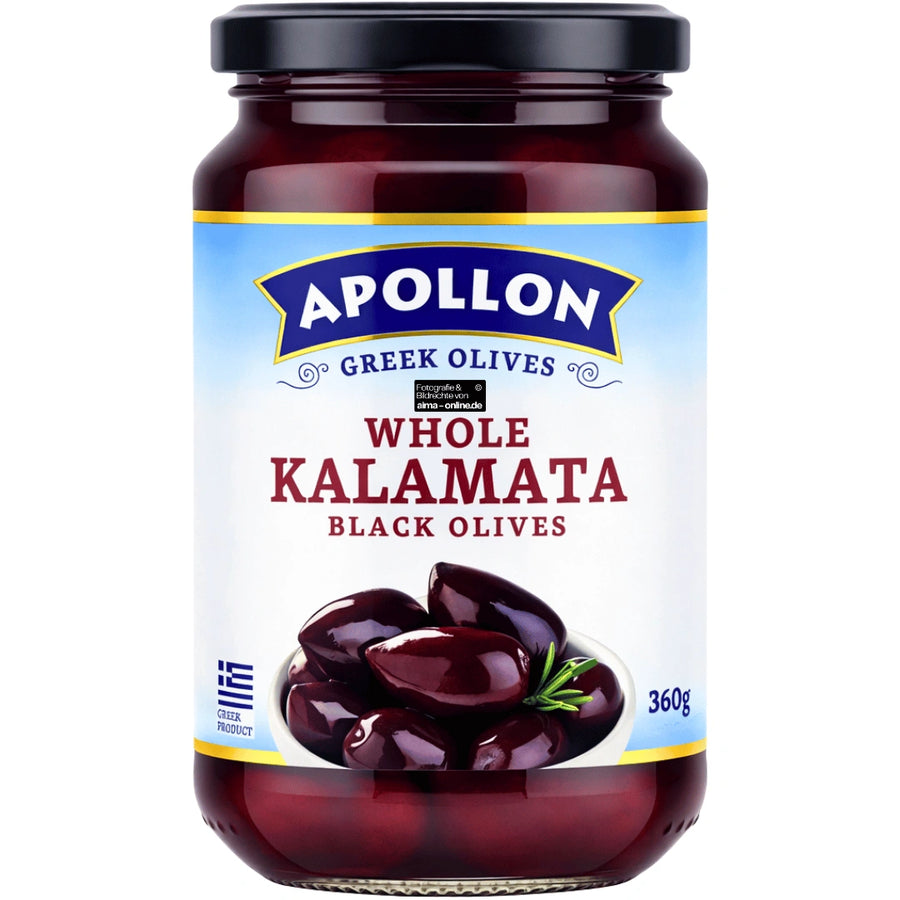 Apollon - Kalamata Siyah Zeytin, Schwarze Oliven 360g