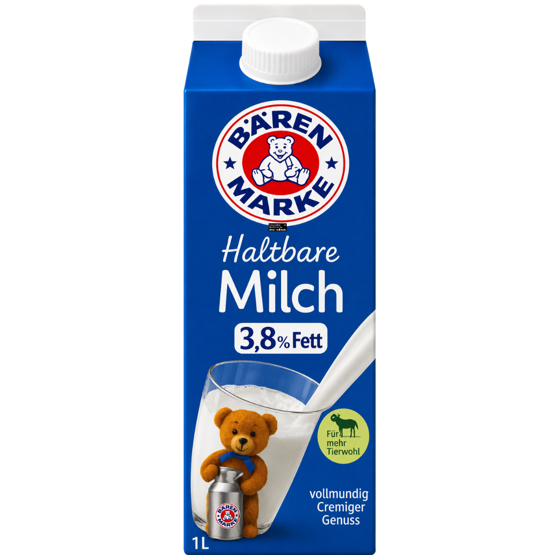 Bärenmarke - Haltbare Milch 3.8% Fett 1L