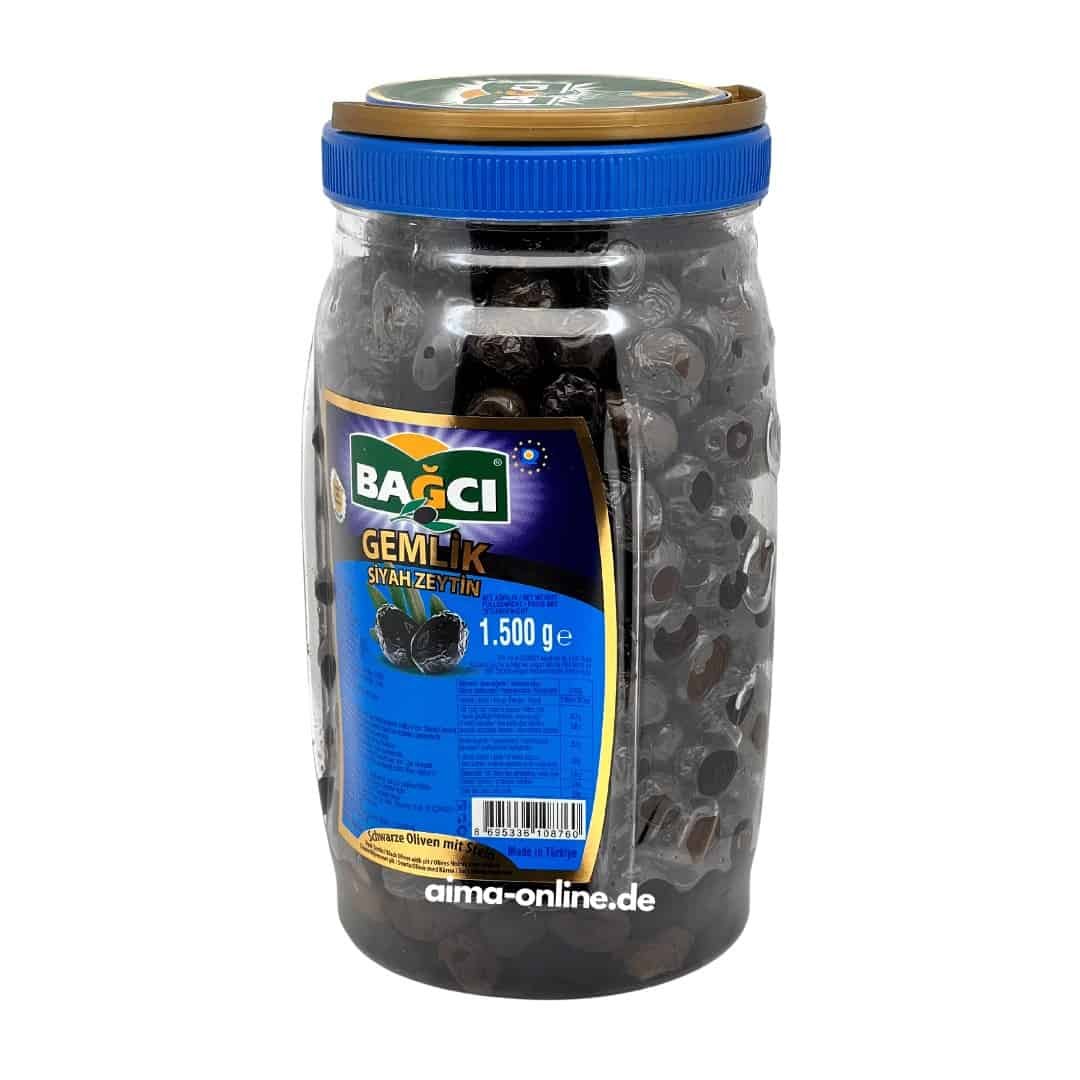 Bağcı Gemlik Siyah Zeytin - Siyah Gemlik Zeytini 1500gr