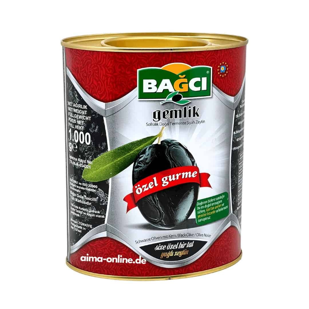 Bağcı Gemlik Siyah Zeytin - Siyah Gemlik Zeytini 1000gr