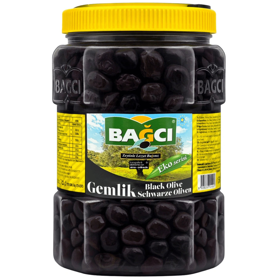 Bagci - Schwarze Oliven, Eko Serisi Gemlik Siyah Zeytin 1500g