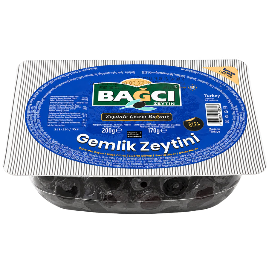 Bagci - Schwarze Oliven Spezial, Gemlik Zeytini Özel 170 g