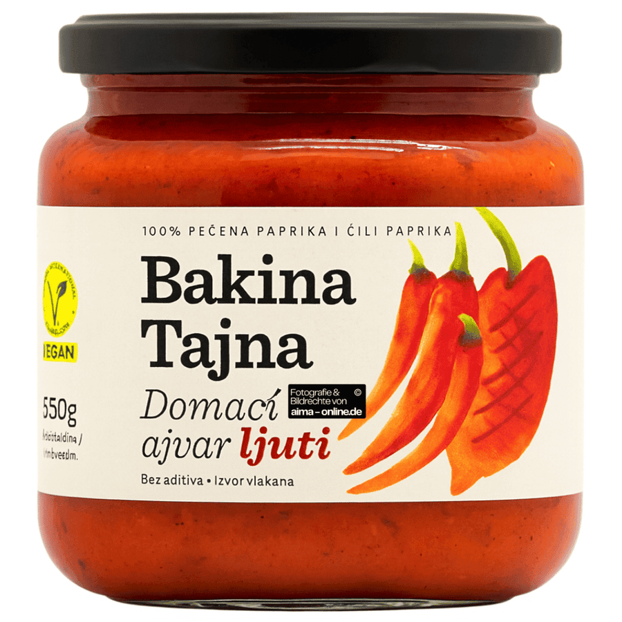 Bakina Tajna - Domaći Ajvar ljuti 550g