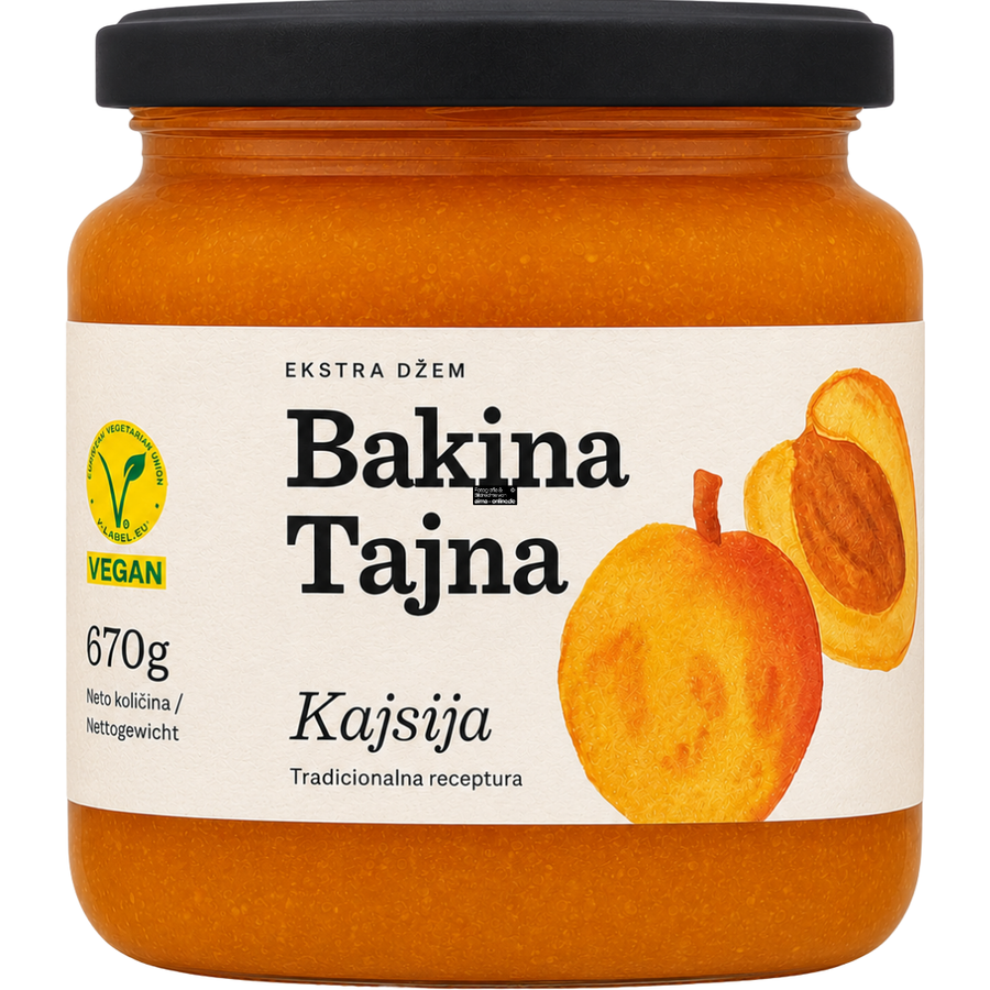Bakina Tajna Kajsija - Aprikosenmarmelade 670g