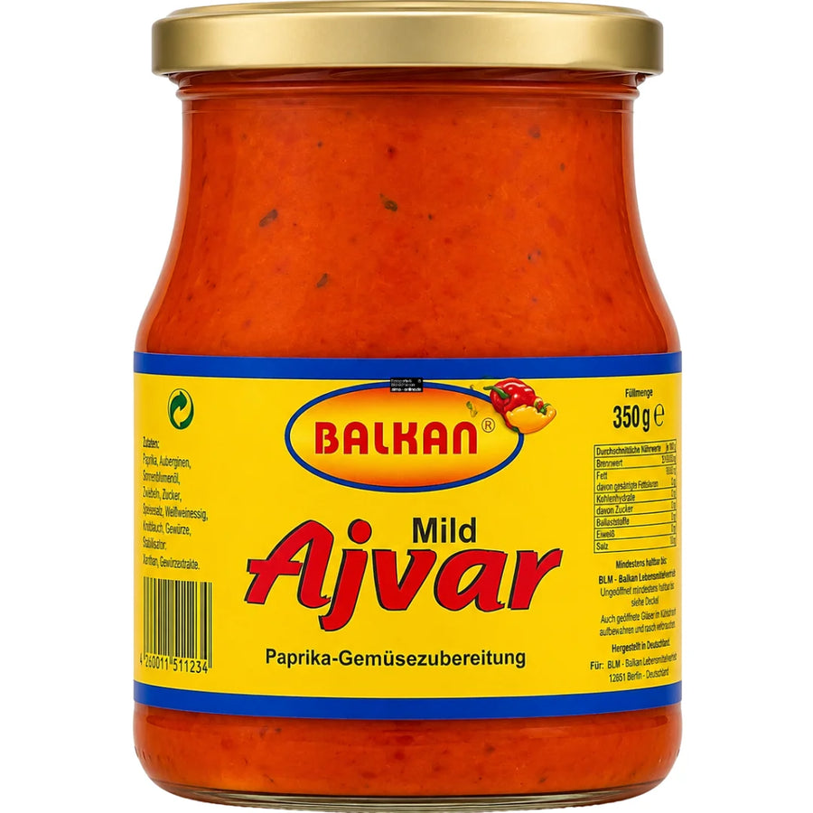 Balkan - Auberginenpaste, Ajvar in Mild 350g