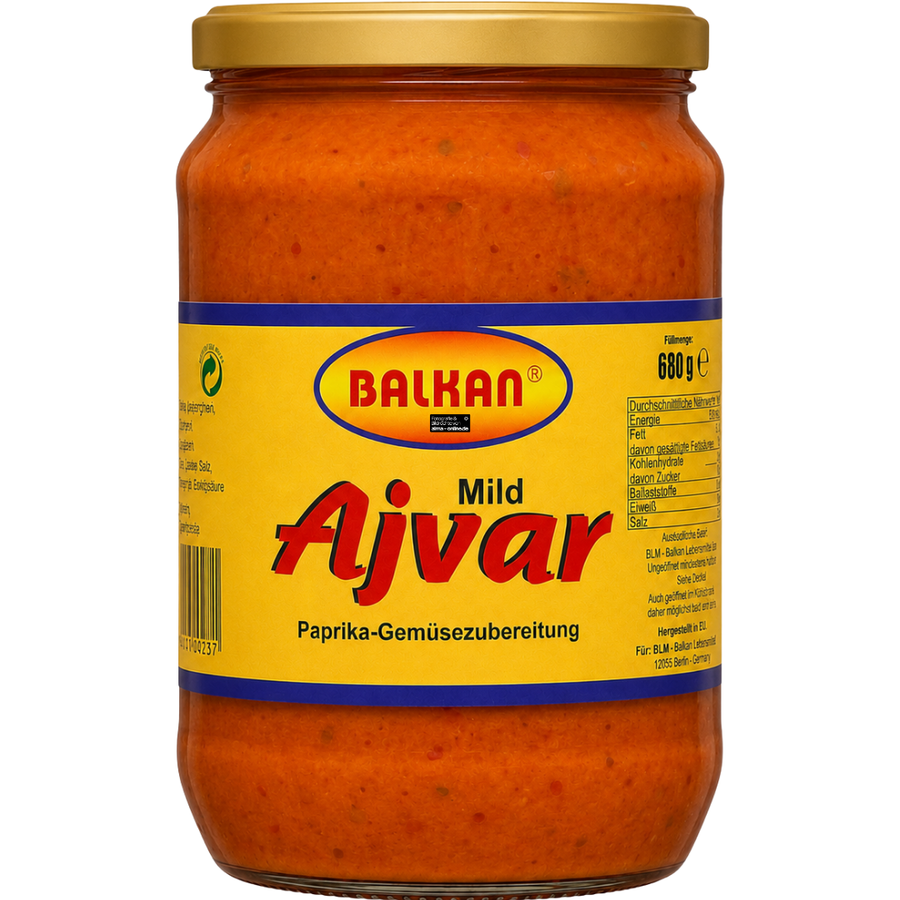 Balkan Ajvar mild 680g