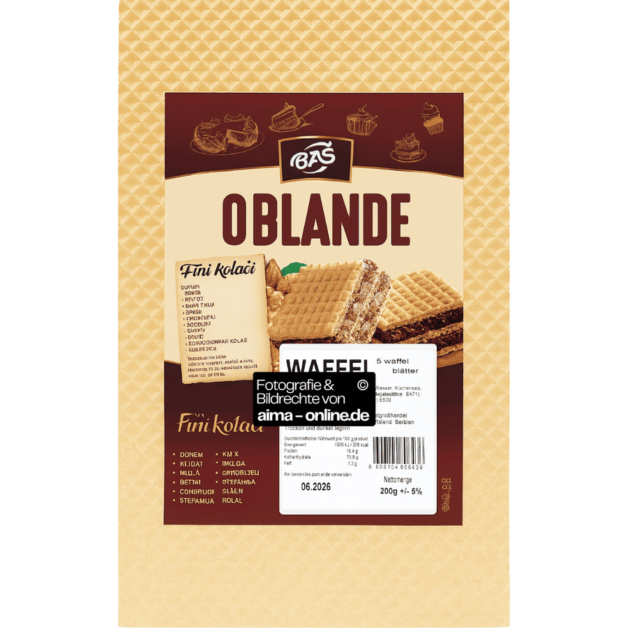 Bas - Waffelblätter 200g