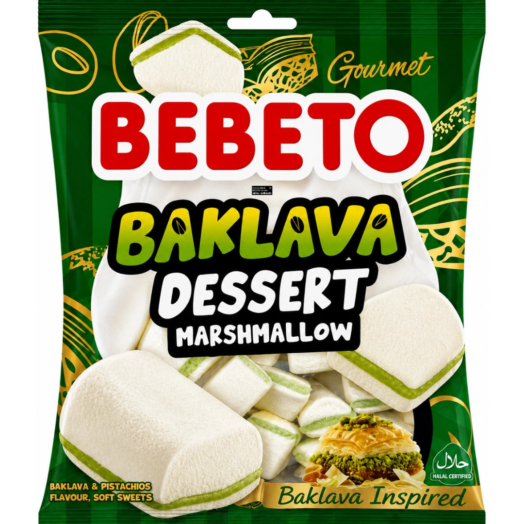 Bebeto - Baklava Dessert Marshmallow mit Pistaziengeschmack 250g
