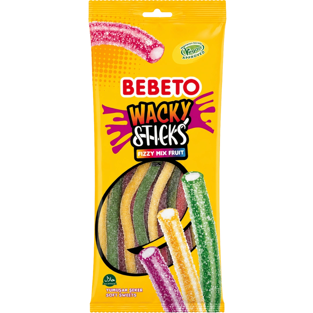 Bebeto - Wacky Sticks Mix Fruit Fruchtgummi 180g
