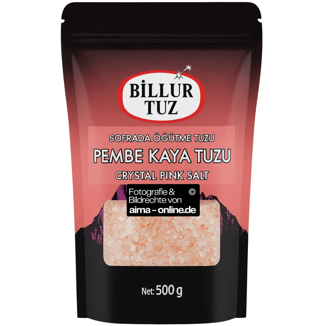 Billur Tuz - Rosa Steinsalz, Pembe Kaya Tuzu 500g
