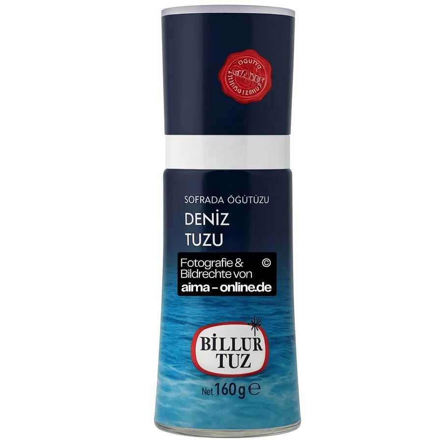 Billur Tuz-  Meersalz mit Mahlwerk 160g