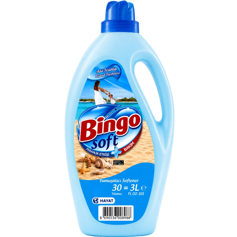Bingo Soft - Weichspüler Island Frische, Ada Ferahlığı Yumuşatıcı 3L (30 Waschladungen)