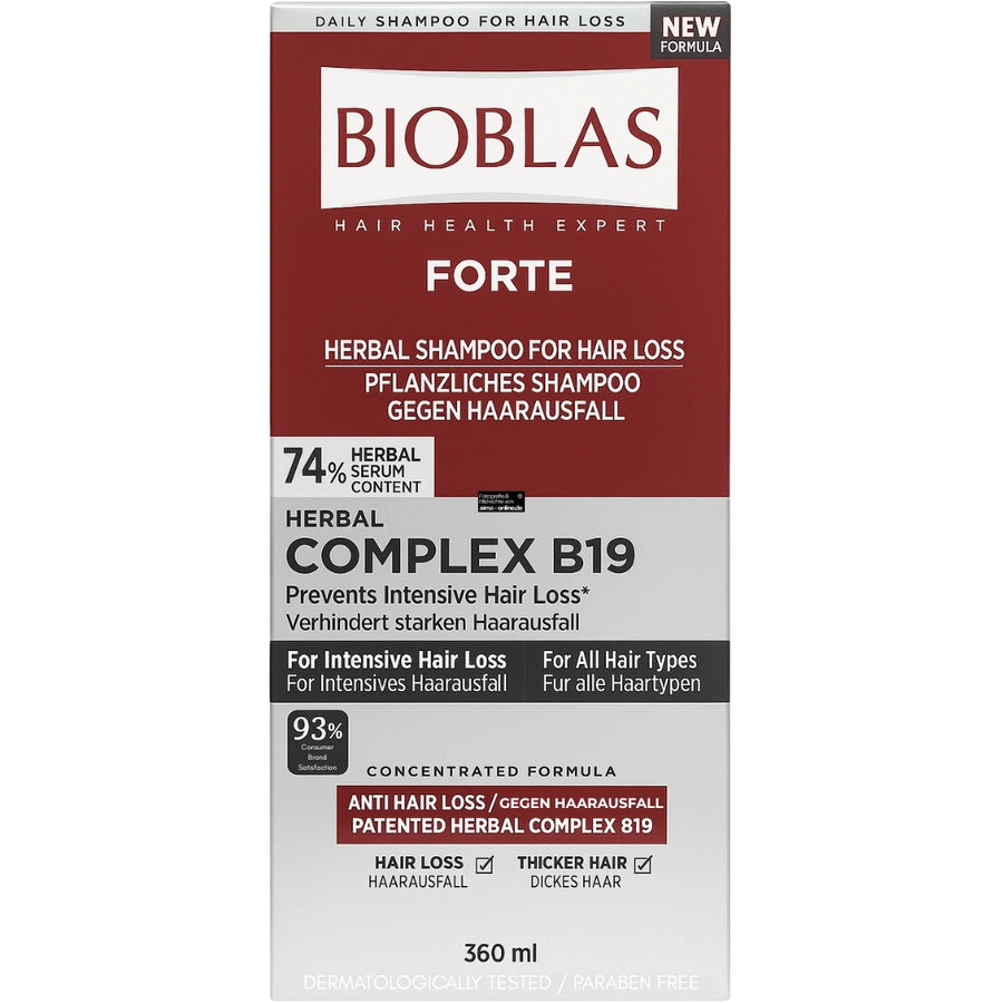 Bioblas - Forte Pflanzliches Shampoo gegen Haarausfall 360ml