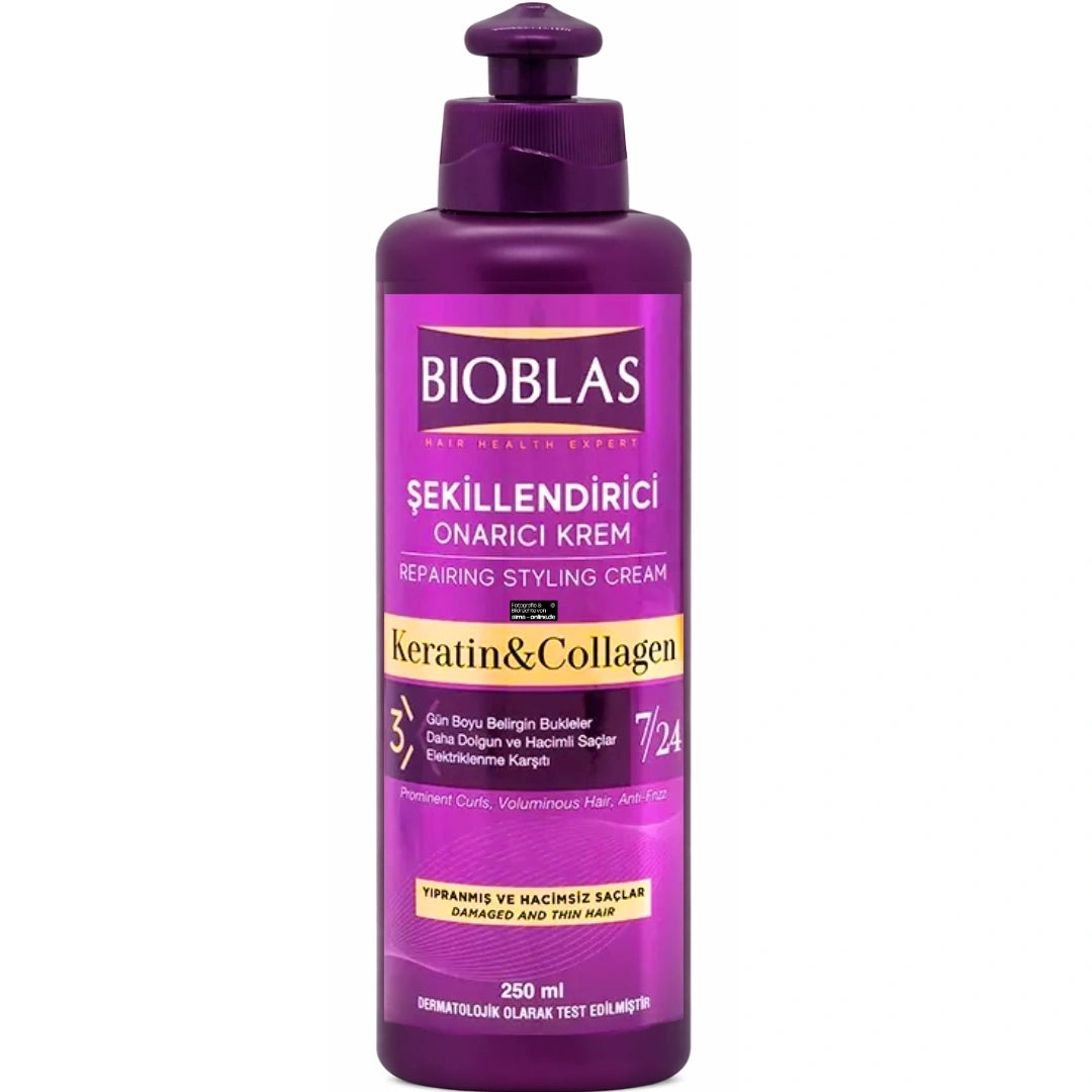 Bioblas - Keratin & Kollagen Reparierende Styling-Creme 250ml
