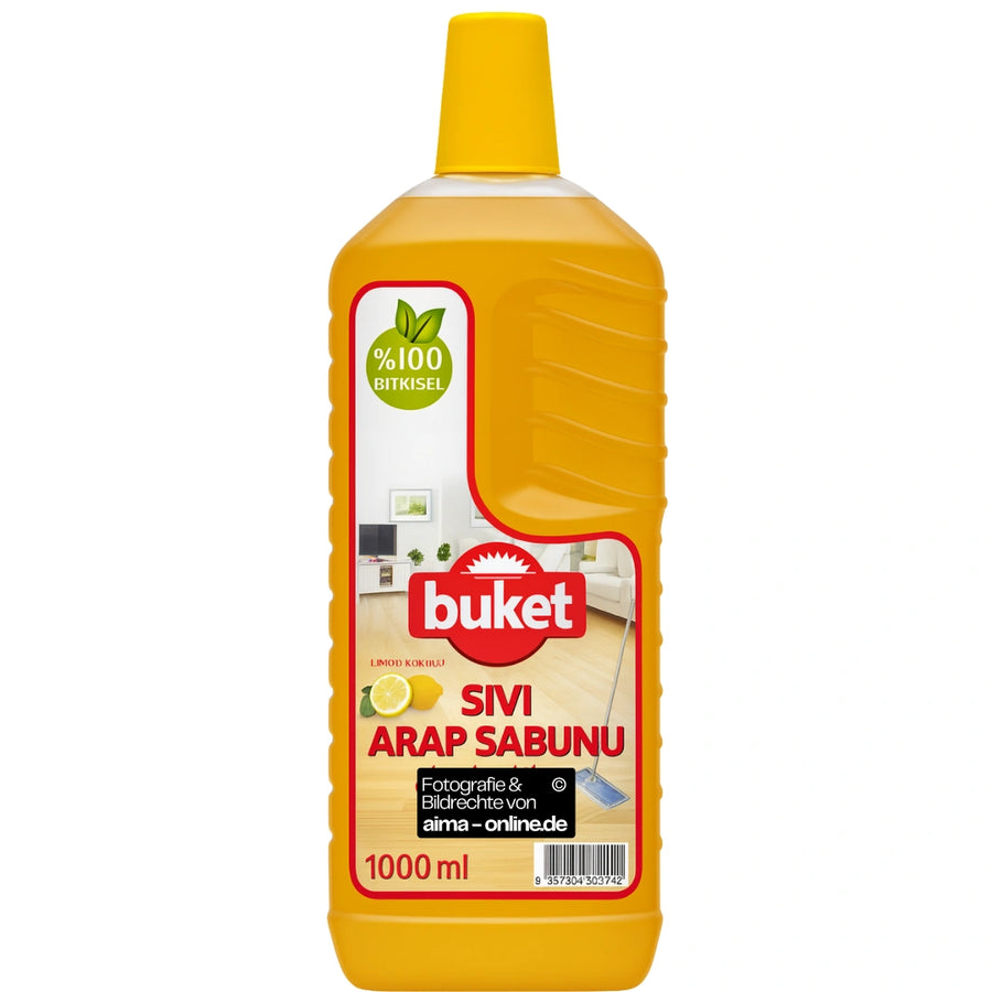 Buket - Goldseife mit Zitronenduft, Sivi Arap Sabunu Limon Kokulu 1000ml