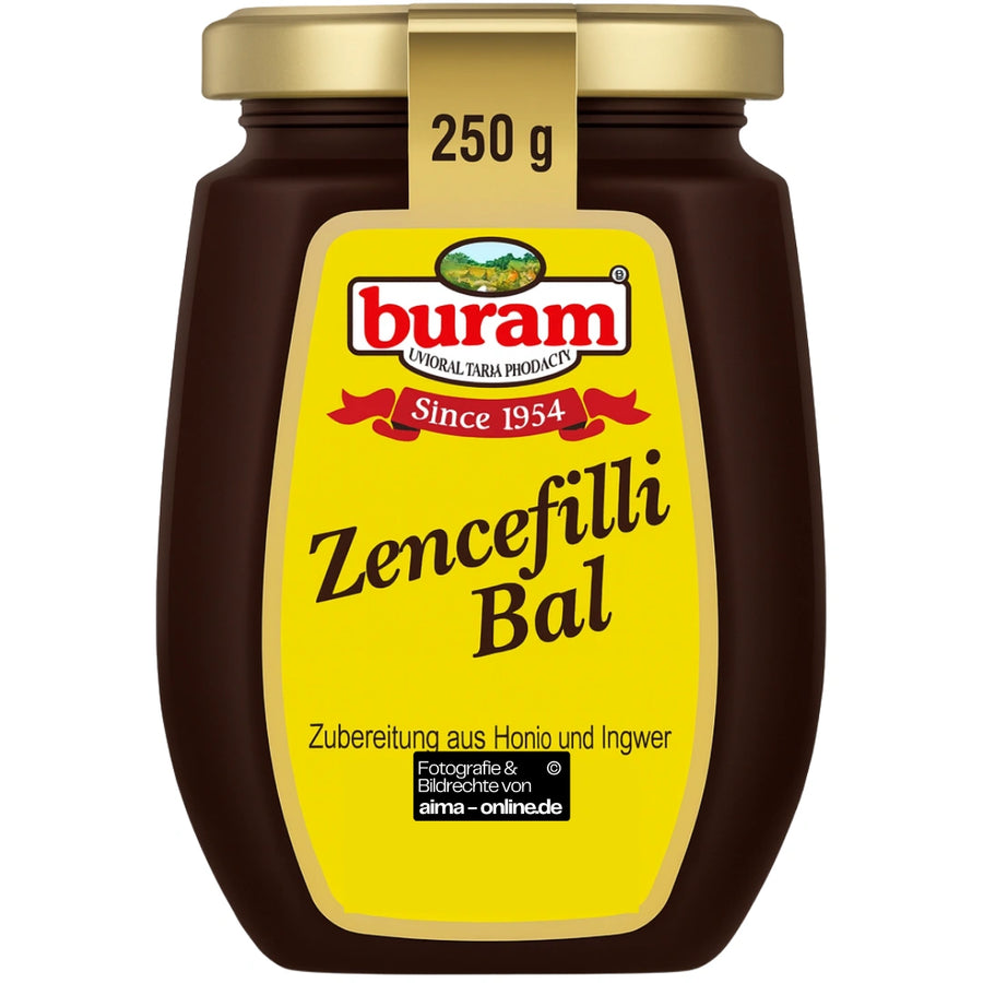 Buram - Zubereitung aus Honig und Ingwer, Zencefilli Bal 250g