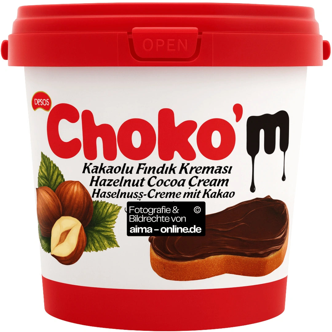 Gesas - Choko'm Haselnuss-Creme mit Kakao, Kakaolu Findik Kremasi 500g