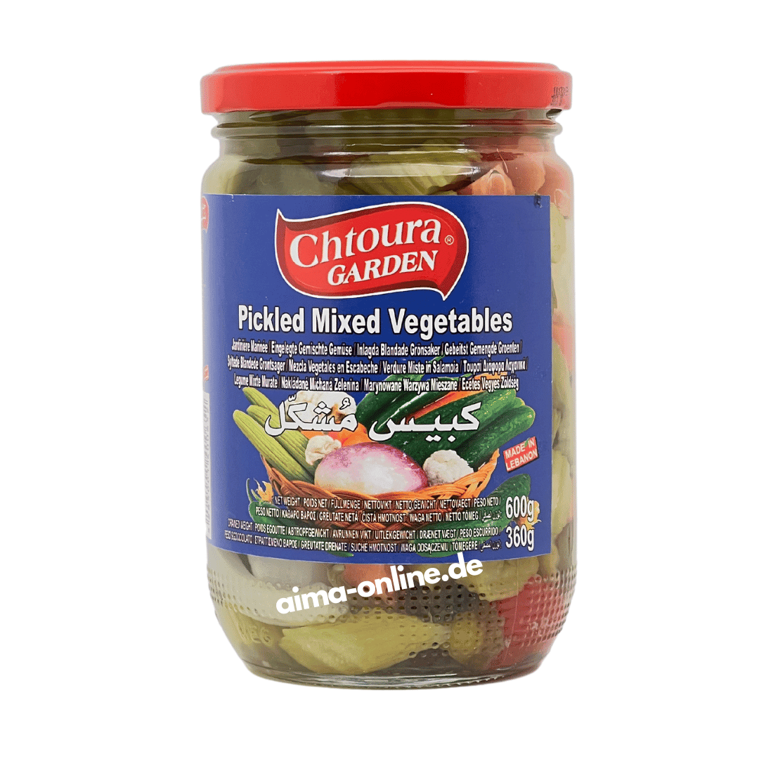 Chtoura Garden Pickled Mixed Vegetables - Eingelegtes Gemischtes Gemüse 600g