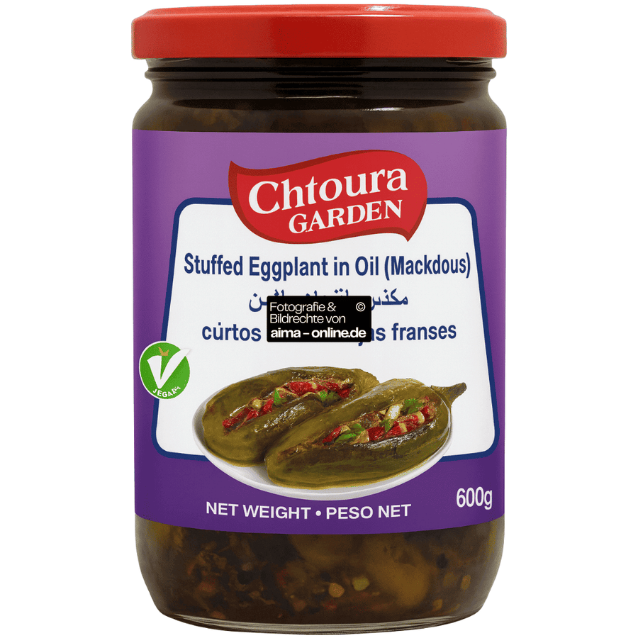 Chtoura Garden - Gefüllte Aubergine in Öl (Makdous) 600g