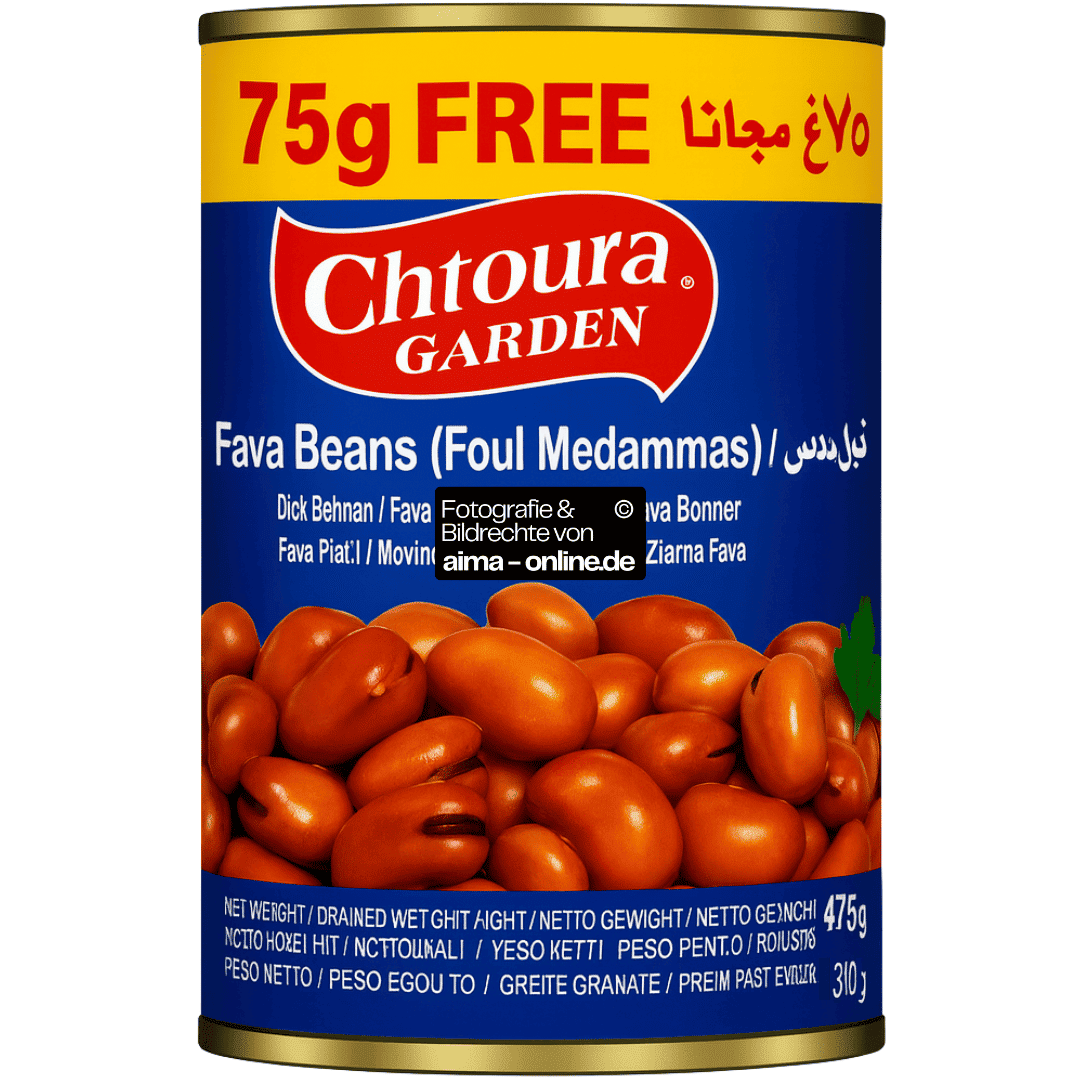 Chtoura Garden - Gekochte Fava Bohnen (Foul Medammas) 475g