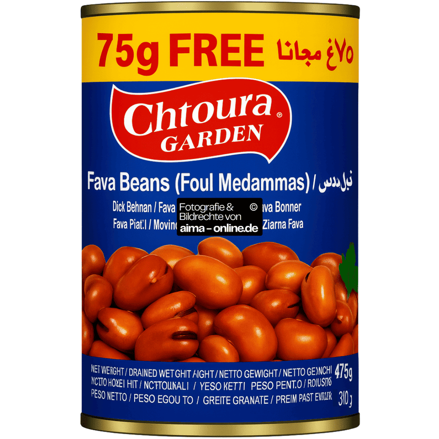 Chtoura Garden - Gekochte Fava Bohnen (Foul Medammas) 475g