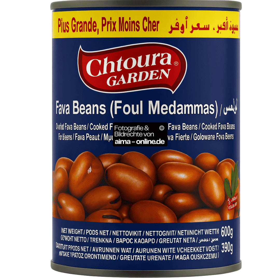 Chtoura Garden - Gekochte Fava Bohnen (Foul Medammas) 600g