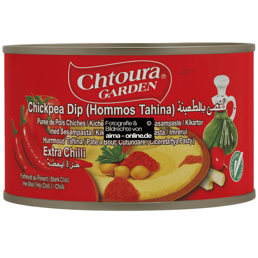 Chtoura Garden - Kichererbsen Puree mit Sesampaste & Chili 420g