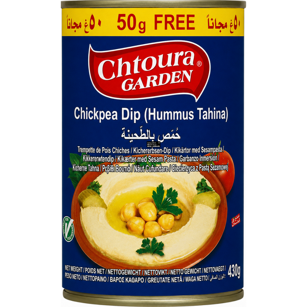 Chtoura Garden - Kichererbsen-Dip, Hummus 430g