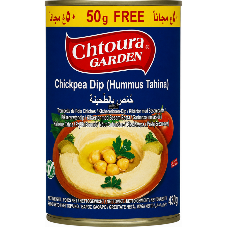 Chtoura Garden - Kichererbsen-Dip, Hummus 430g