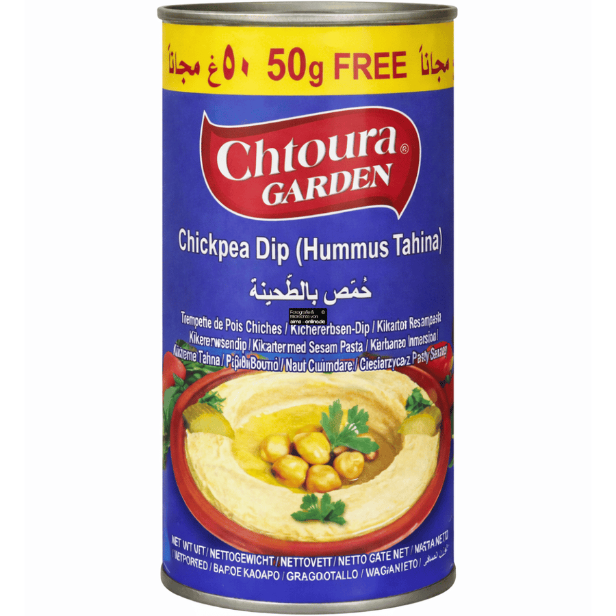 Chtoura Garden - Kichererbsen-Dip, Hummus 430g, jetzt bestellen.