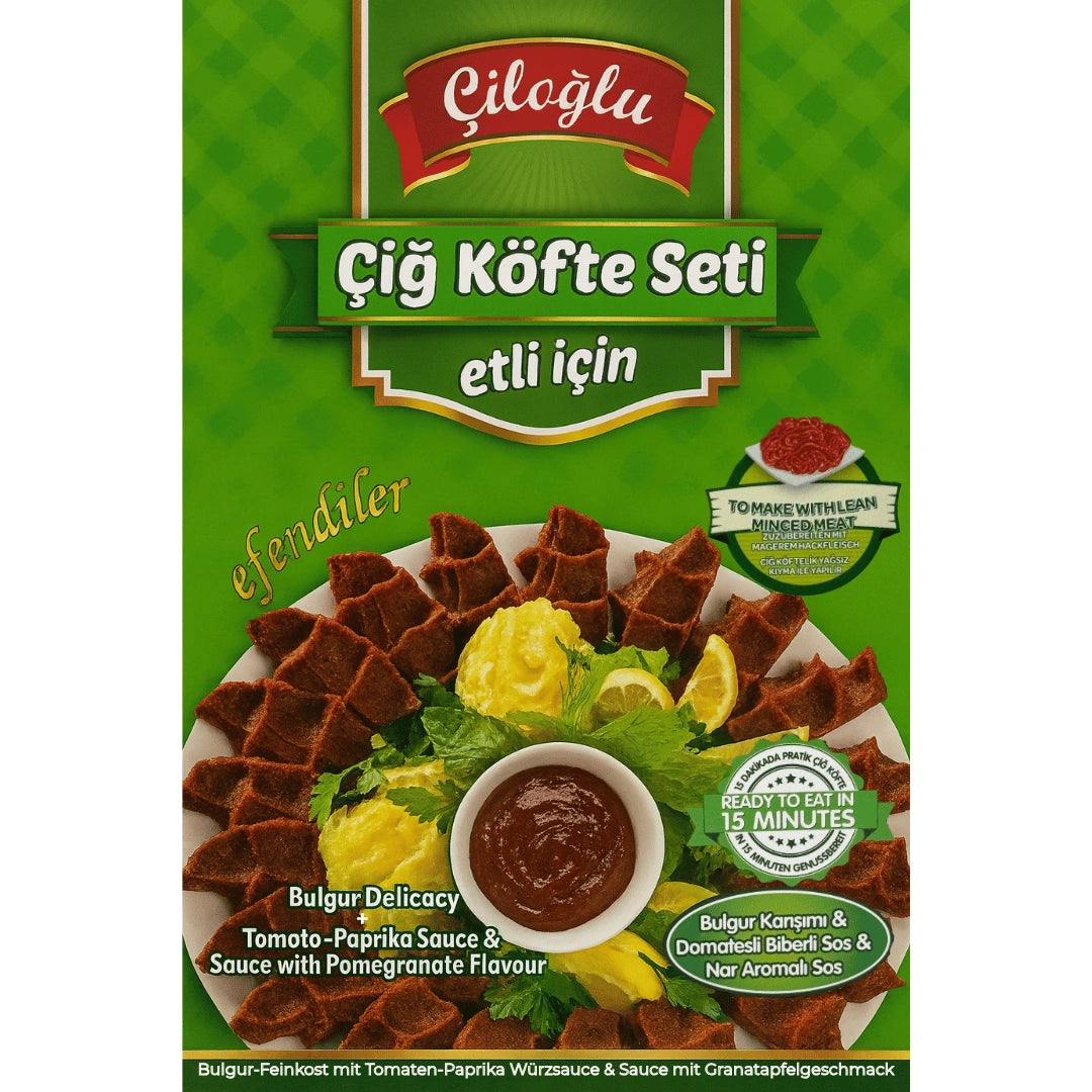 Ciloglu - Cig Kofte Seti Etli, Rohe Fleischbällchen-Set 500g