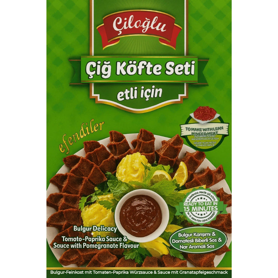 Ciloglu - Cig Kofte Seti Etli, Rohe Fleischbällchen-Set 500g